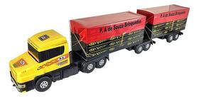 Caminhão Bitrem Graneleiro C/ Lona Brinquedo Gigante 1,30m