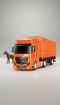 Caminhão Bitrem Transportador de Cavalos 1:43 Caminhão Bitrem Transportador de Cavalos 1:43
