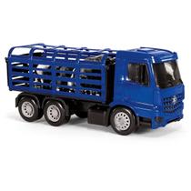 Caminhão Boiadeiro de Brinquedo Com Animais Superfrota Poliplac