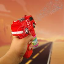 Caminhão Bombeiro Bolhudo Brinquedo Pop Tik Tok Lança Bolhas Sabão Mágica Criança Infantil Vermelho 16