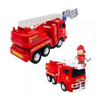 Caminhão Bombeiro Com Luzes, Som E Escada Articulada