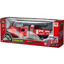 Caminhao Bombeiro Controle Remoto DM TOYS DMT6212 Caminhao Bombeiro Controle Remoto DM TOYS DMT6212