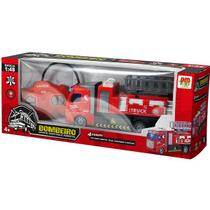 Caminhao Bombeiro Controle Remoto DM TOYS DMT6213 Caminhao Bombeiro Controle Remoto DM TOYS DMT6213