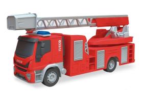 Caminhão Bombeiro Miniatura Iveco Brinquedo Infantil Usual 32 Cm