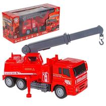 Caminhão Bombeiros Controle Remoto 7 Funções 24cm Guindaste Art Brink Caminhão Bombeiros Controle Remoto 7 Funções 24cm Guindaste Art Brink