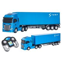 Caminhão Brinquedo Iveco Bau S-way Com Controle Remoto Usual