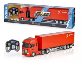 Caminhão Brinquedo Iveco S - Way Baú Controle Remoto Usual