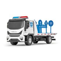 Caminhão Brinquedo Iveco Tector Guincho Plataforma Usual - Usual Brinquedos