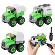 Caminhão Brinquedo Mini Truck Lixo Acessório - Verde