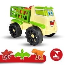 Caminhão Brinquedo Miniatura Infantil Grande 13 Dinossauros