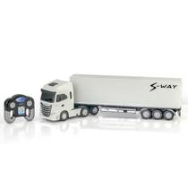 Caminhão Brinquedo Miniatura Iveco Bau S-Way Controle Remoto Caminhão Brinquedo Miniatura Iveco Bau S-Way Controle Remoto