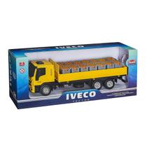 Caminhão Brinquedo Miniatura Iveco Tector Dropside Engradado Caminhão Brinquedo Miniatura Iveco Tector Dropside Engradado