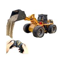 Caminhão Bulldozer RC Para Meninos Huina 1532 Modelo De Trator Em Escala 1:18 Brinquedo De Carro De