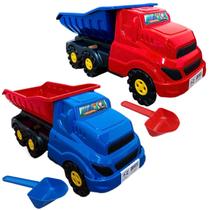 Caminhão Caçamba Basculante Infantil Veículo De Brinquedo Grande Truck Com Pá GGB Brinquedos