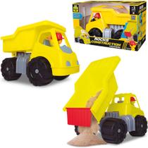 Caminhao cacamba / basculante roda livre com boneco rocks construction 33x22x19cm
