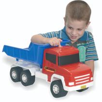 Caminhão Caçamba brinquedo infantil grande com Som Menino - Adijomar Brinquedos