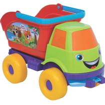 Caminhão Caçamba C/ Baldinho De Praia Mercotoys Com Rastelo Colorido