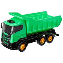 Caminhão Caçamba Coletor de Lixo Strong Eco Green Nig Brinquedos