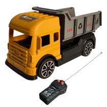 Caminhão Caçamba com Controle Remoto RC Infantil Escala 116 Brinquedo Educativo e Divertido