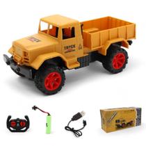 Caminhão Caçamba De Brinquedo Basculante Com Controle Remoto bateria Caixa - UniduniToys