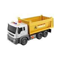 Caminhão Caçamba de Fricção com Luz e Som - Truck Car - Amarelo - 1:16 - 25cm - YesToys