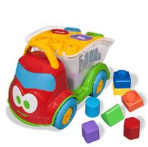 Caminhão Caçamba Infantil Didático Educativo Presente Brinquedo 3059 Cardoso Toys