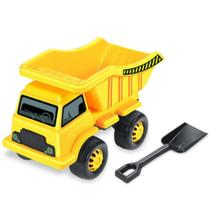 Caminhão Caçamba Mirim Com Pázinha Amarelo - Tilin Brinquedos