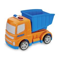 Caminhão Caçamba Realista de Brinquedo Infantil Road Company Laranja - Usual Brinquedos