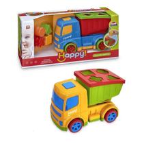 Caminhão Caminhão Basculante Didático Happy com Blocos de Montar- Usual Brinquedos