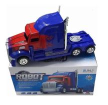 Caminhão Carreta Vira Robô Tranformer Carrinho Som E Luzes F Caminhão Carreta Vira Robô Tranformer Carrinho Som E Luzes F