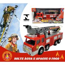 Caminhão Carrinho Bombeiro Lança Agua Som de Sirene Luzes 4D Lindo Brinquedo Infantil - Envio Rápido