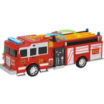 Caminhão Carro Tanque Bombeiros Resgate A Pilha Som Sirene E Luzes Dmtoys Caminhão Carro Tanque Bombeiros Resgate A Pilha Som Sirene E Luzes Dmtoys