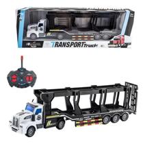 Caminhão Cegonha Brinquedo Controle Remoto Truck Luz Led Caminhão Cegonha Brinquedo Controle Remoto Truck Luz Led