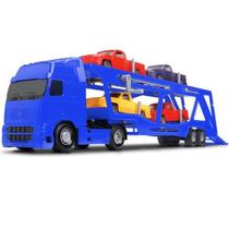 Caminhão Cegonha Carreta com 04 Carrinhos Diversão Garantida - Roma Toys