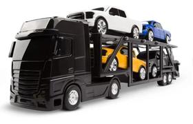 Caminhão Cegonheira Petroleum Com 4 Pick-ups - Roma Brinquedos