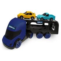 Caminhão Cegonheira Quantum com 2 Carrinhos e Rodas Livres