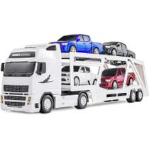Caminhão Cegonheira Roma Diesel RX 80cm com 4 Pick-ups e Rampa