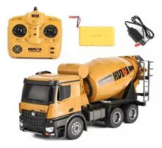 Caminhão Cimento Betoneira Controle Remoto 1/14 Huina 1574 Caminhão Cimento Betoneira Controle Remoto 1/14 Huina 1574
