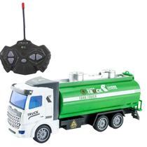 Caminhão City Controle Remoto Luz,Abertura Carroceria Tanque