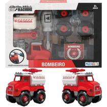 Caminhao CITY Machine Bombeiro Tanque Agua Multikids BR1698
