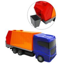 Caminhão Coletor De Lixo Brinquedo Grande 39cm Não Tóxico
