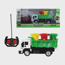 Caminhão Coletor de Lixo de Controle Remoto Com Caçamba.