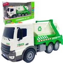 Caminhão Coletor De Lixo Reciclagem A Fricção Com Luz E Som Zippy Toys Crianças +3 Anos