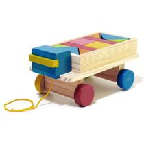 Caminhão com 10 blocos - wood toys - 33