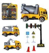 Caminhão com Acessórios Max Speed Roda Livre 8 Peças