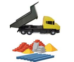 Caminhão com Caçamba 29cm Cor:Amarelo/Preto