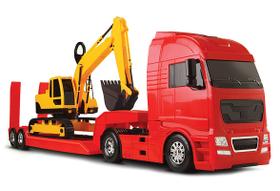 Caminhão com Carreta - Diamond Truck - Escavadeira Workers - Roma Caminhão com Carreta - Diamond Truck - Escavadeira Workers - Roma