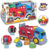 Caminhão Com Carrinhos Diversão Colorido Para Bebês Brincar Caminhão Com Carrinhos Diversão Colorido Para Bebês Brincar