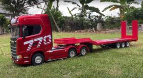 Caminhão com o Reboque de Controle Remoto Huina 1501 Scania 770s 1/18 6x4