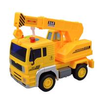 Caminhão Construção 17cm De Fricção Com Luz E Som DMT5697